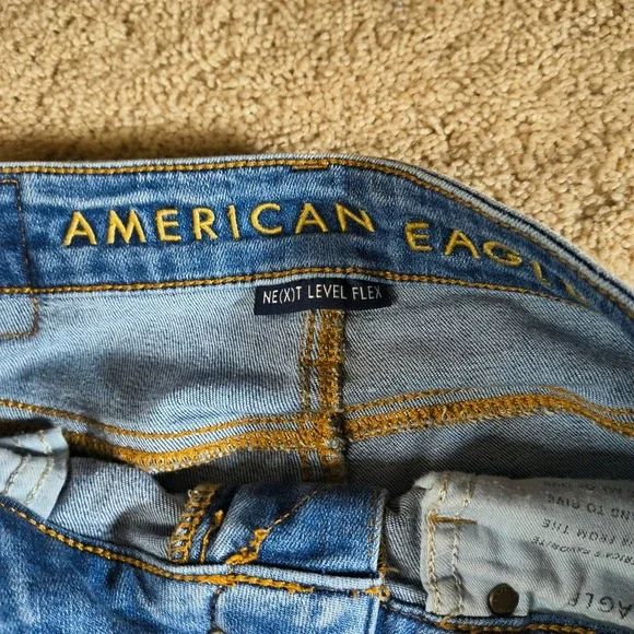 American Eagle NE(X)T Level Flex Skinny Ripped Distressed Denim Jeans Mens - Picture 3 of 13